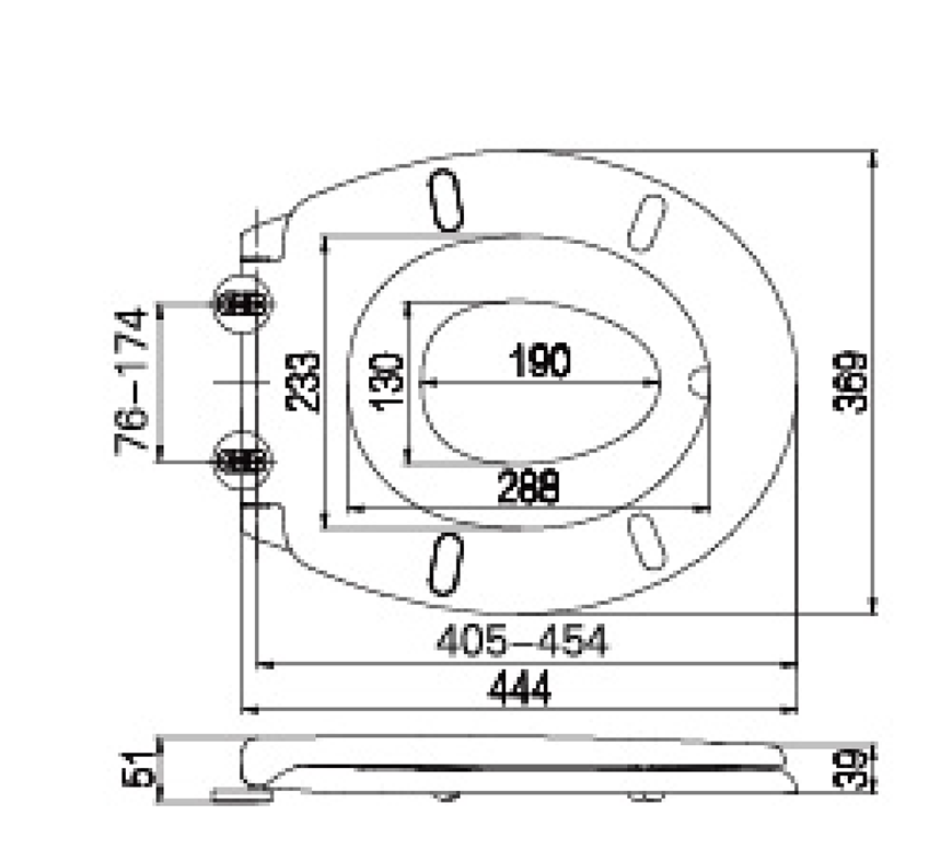مقعد مرحاض لجميع أفراد الأسرة BPO125TB